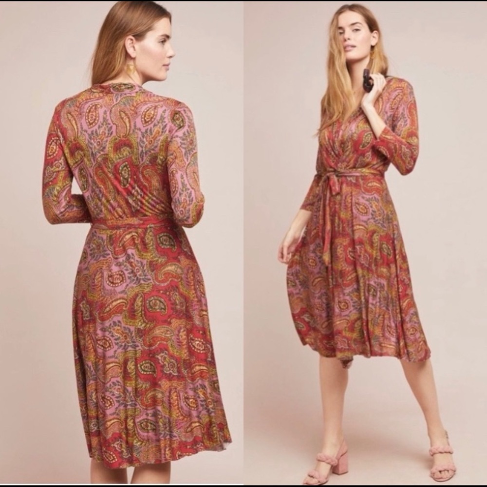 nwt paisley midi dress size “XS”